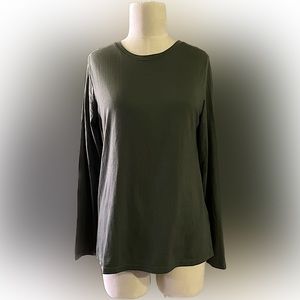 Long Sleeve Hunter Green T Shirt